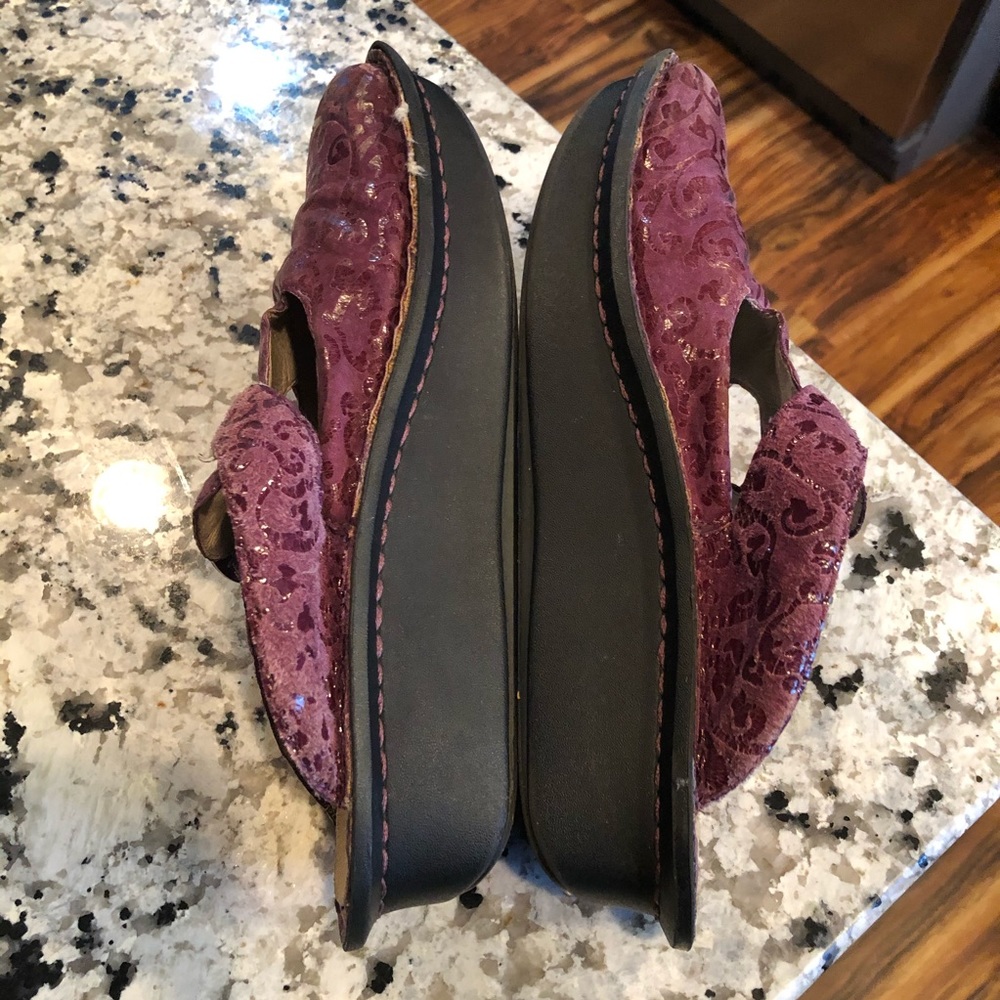 Alegria Alg-924 Plum Classic Leather Clogs 38 View 5